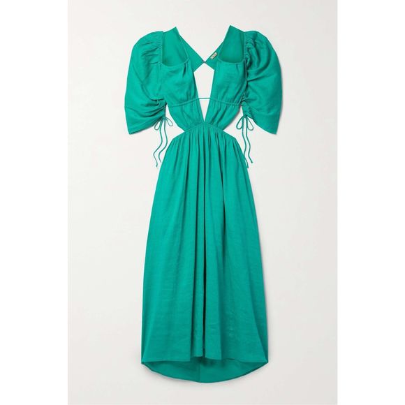 CULT GAIA Charlize cutout twill midi dress